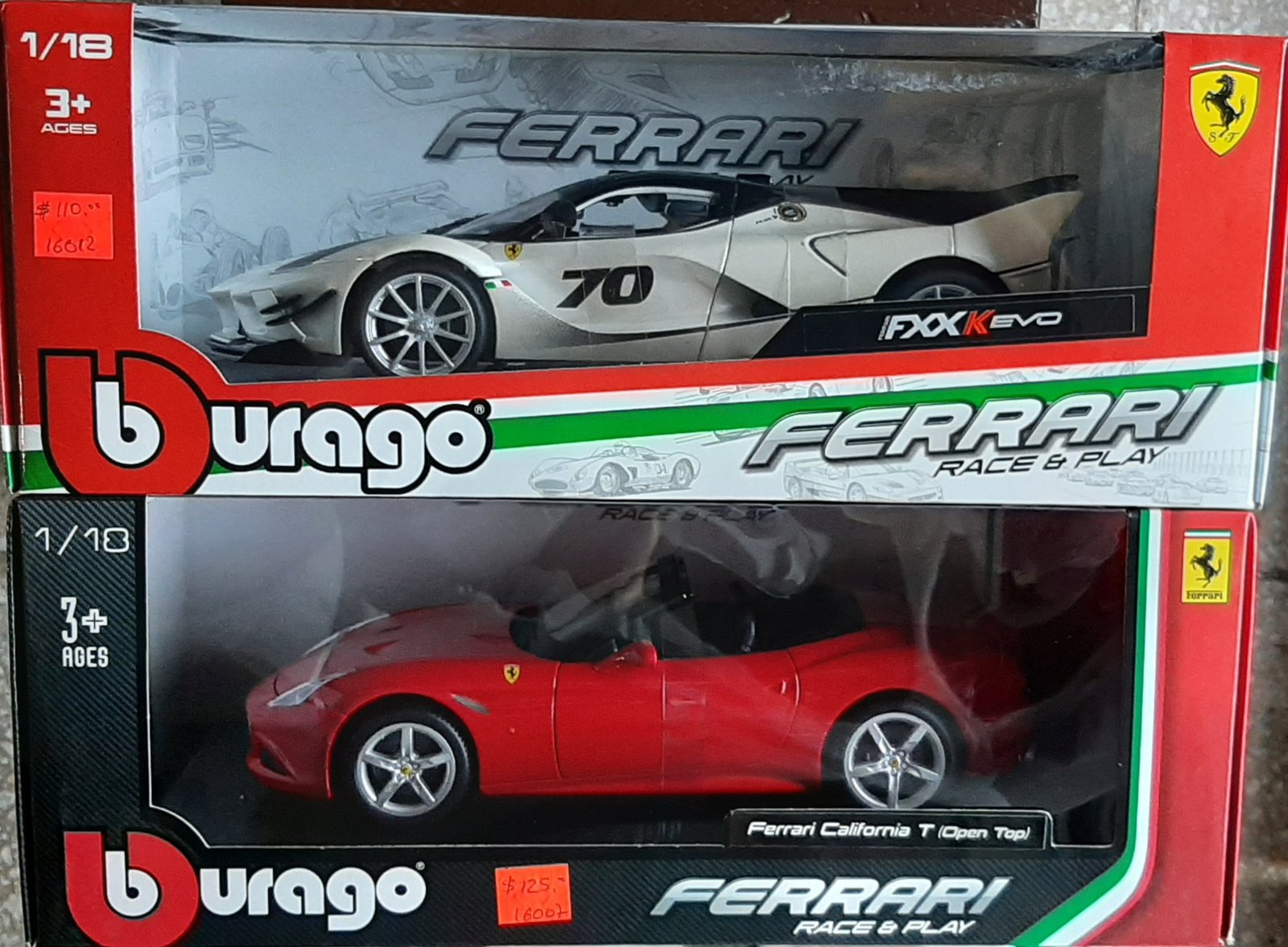 MODELO ESCALA 1/18 FERRARI SPA EDICIONES LIMITADAS CON LICENCIA DE FABRICA