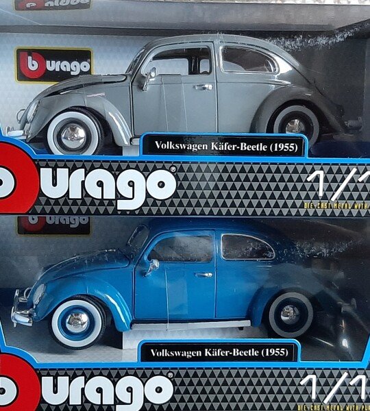 MODELO ESCALA 1/18 VOLKSWAGEN KAFER-BEETLE CON LICENCIA DE FABRICA