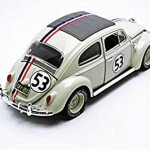 MODELO ESCALA 1/43 HOT WHEELS ELITE VW  HERBIE CON LICENCIA DE FABRICA