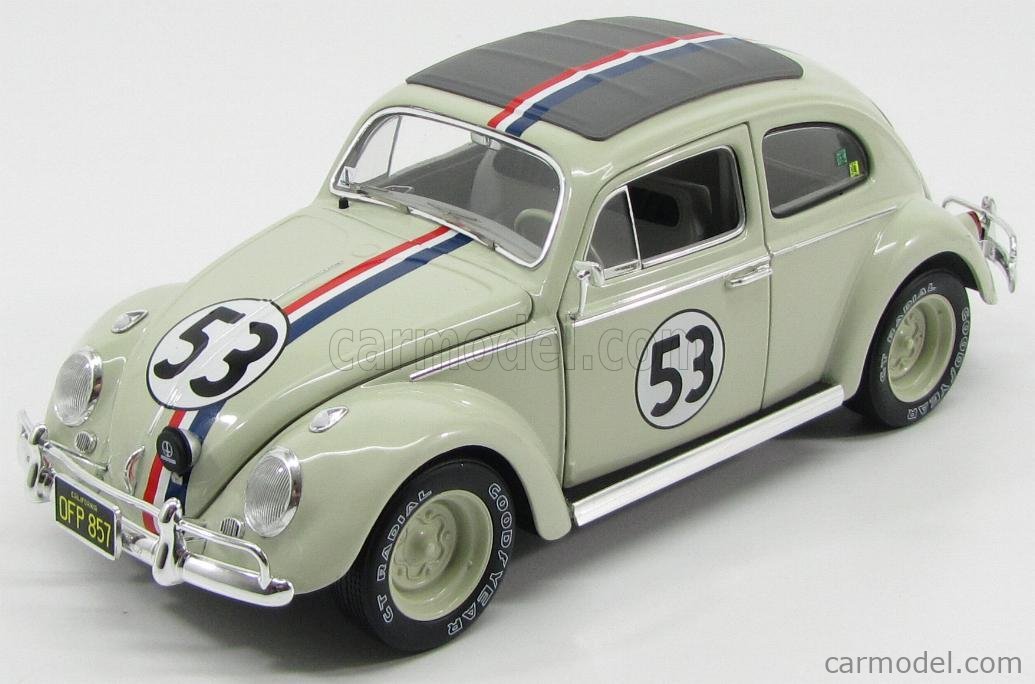 MODELO ESCALA 1/18 HOT WHEELS ELITE CULTURE VW HERBIE THE LOVE BUG ORIGINAL CON LICENCIA DE FABRICA