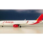 MODELO ESCALA 1/400 AVIANCA A321 N692AV CON BANDERA DE EL SALVADOR, EDICION LIMITADA