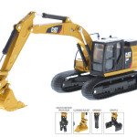MODELO ESCALA 1/64 Caterpillar 320F L Hydraulic Excavator with 5 Work Tools DIECAST MASTERS