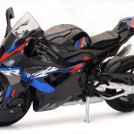 MODELO ESCALA 1/12 BMW M3 1000 RR Motorcycle in Black with Red, White, and Blue Deco - MOTO