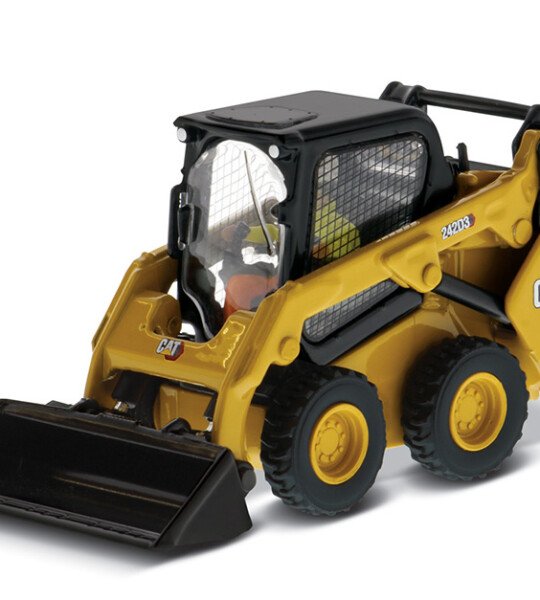 MODELO ESCALA 1/50 Caterpillar 242D3 Skid Steer Loader with Work Tools - MONTACARGA CAT