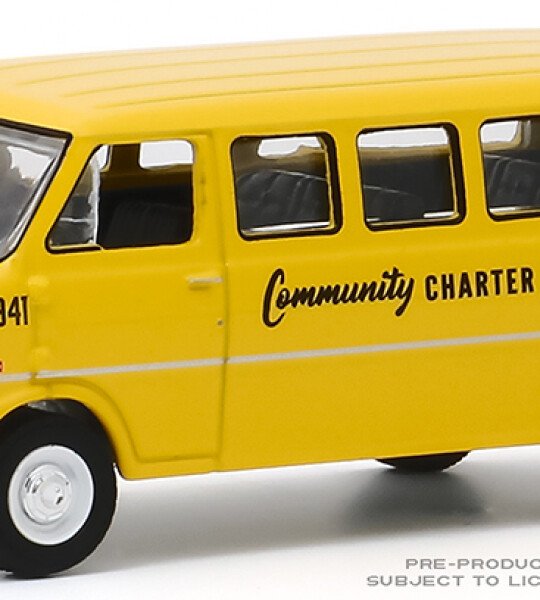 MODELO ESCALA 1/64 1968 Ford Club Wagon School Bus
