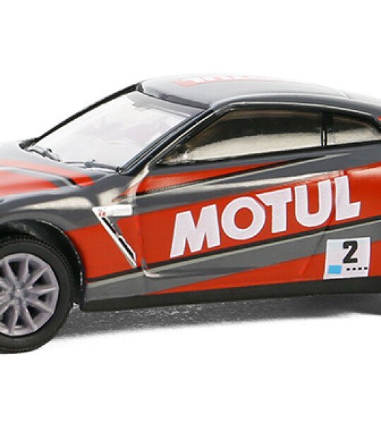 MODELO ESCALA 1/64 MOTUL - 2015 Nissan GT-R (R35) - SKYLINE GREENLIGHT