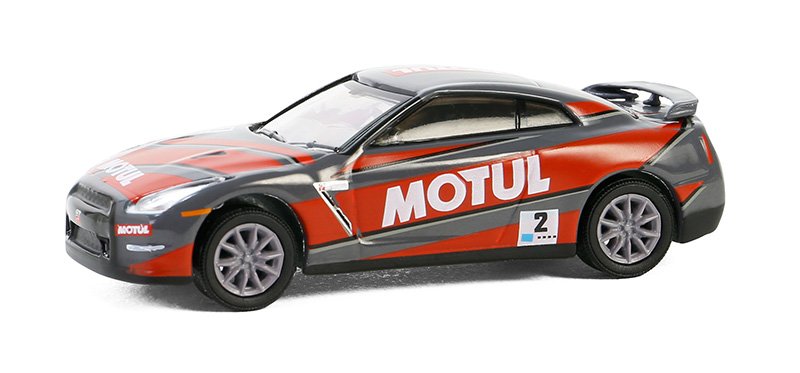 MODELO ESCALA 1/64 MOTUL - 2015 Nissan GT-R (R35) - SKYLINE GREENLIGHT