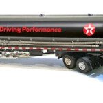 MODELO ESCALA 1/43 Texaco - Gasoline Tanker Truck in Black with Silver and Red Texaco Graphics