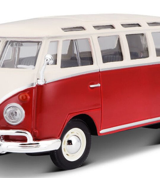 MODELO ESCALA 1/24 Volkswagen Van Samba in Red and White - Special Edition: