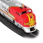 TREN ELECTRICO ESCALA HO - BACHMANN Santa Fe Flyer Train Set -- Santa Fe