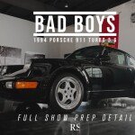 MODELO ESCALA  1:18 1993 Porsche 911 (964) Turbo 3.6 (Black) - BAD BOYS