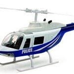 MODELO ESCALA 1/43 New Ray Sky Pilot - Bell 206 Police BlueWhite HELICOPTERO