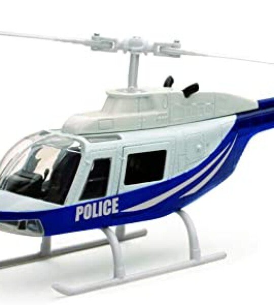 MODELO ESCALA 1/43 New Ray Sky Pilot - Bell 206 Police BlueWhite HELICOPTERO