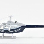 MODELO ESCALA 1/43 New Ray Sky Pilot - Bell 206 Police BlueWhite HELICOPTERO