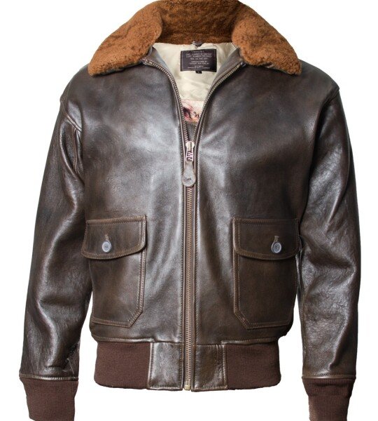 CHAQUETA CUERO LEGITIMO TOP GUN® OFFICIAL MILITARY G-1 JACKET