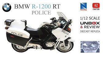 MOTO ESCALA  1:12 Motorcycle BMW R1200 RT-P.U.S Police (white)