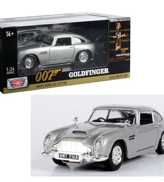 MODELO ESCALA 1:24 Aston Martin DB5 (Silver) – James Bond Collection – Goldfinger 007