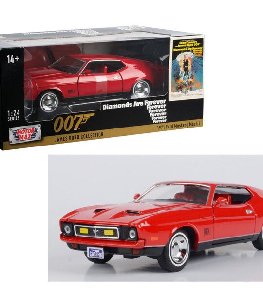 MODELO ESCALA 1:24 James Bond – 1971 Ford Mustang Mach – RED 007