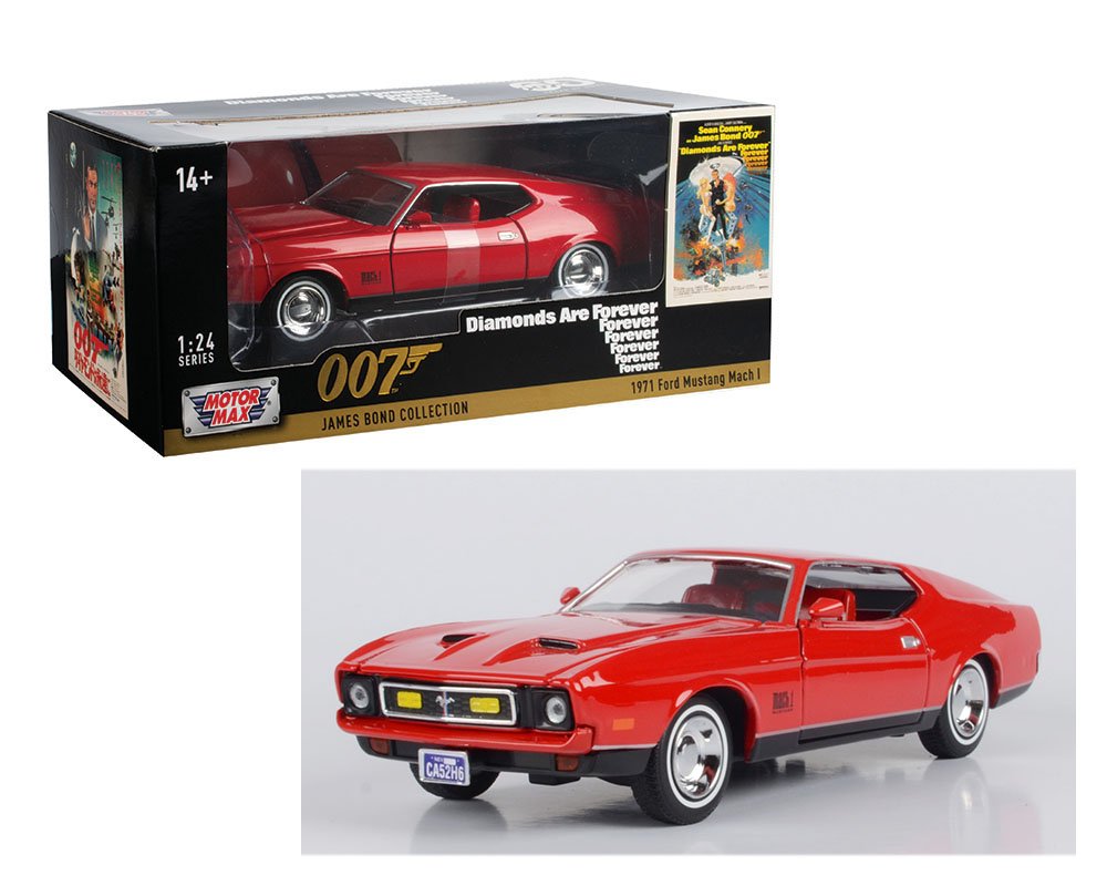 MODELO ESCALA 1:24 James Bond – 1971 Ford Mustang Mach – RED 007