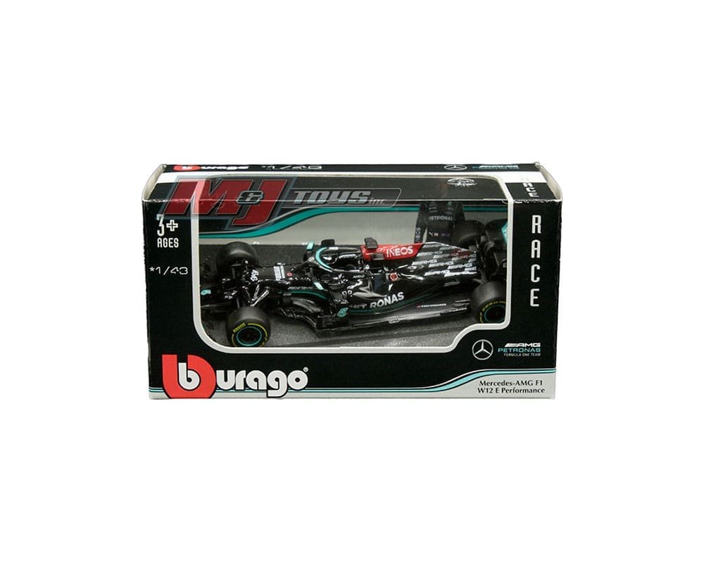 Bburago 1:43 Mercedes-AMG F1 W12 E Performance #77 Valtteri Bottas – Race - FORMULA 1 RB16B