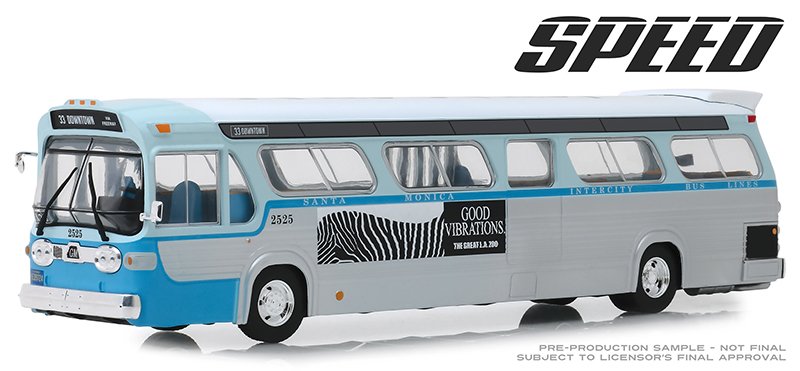 MOCELO ESCALA 1/43 1960s General Motors TDH #2525 Los Angeles, California Downtown Bus - Speed (1994)