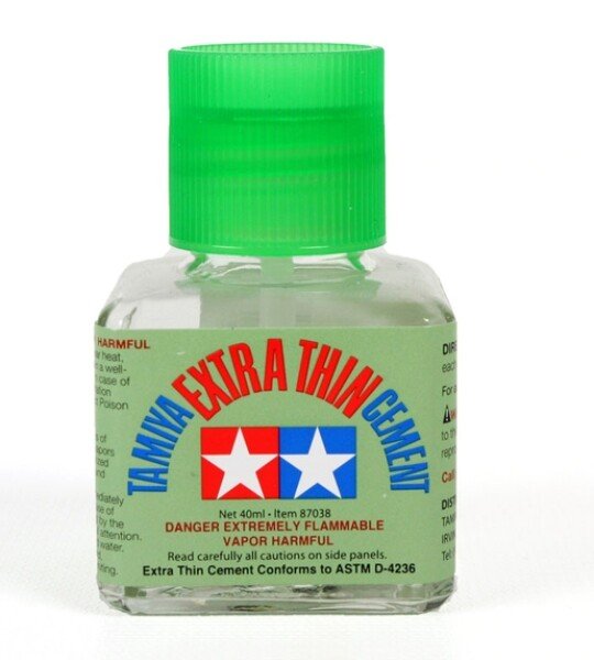 PEGAMENTO TAMIYA EXTRA FINO Extra-Thin Cement 40 ML MADE IN JAPAN Quick Setting Version