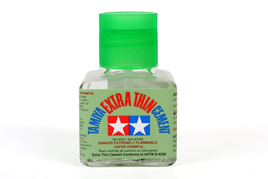 PEGAMENTO TAMIYA EXTRA FINO Extra-Thin Cement 40 ML MADE IN JAPAN Quick Setting Version