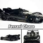Hot Wheels Premium Car Culture - Circuit Legends 2025 961K - 0/5 Ferrari 499P negro persecución con protector