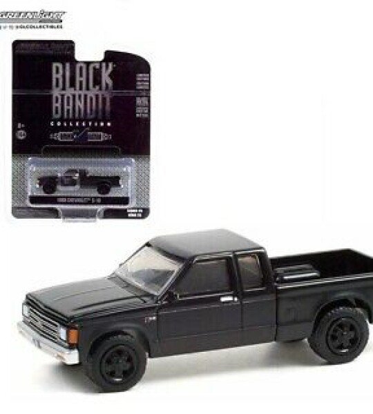 MODELO ESCALA 1:64 Black Bandit Series 25 - 1988 Chevrolet S10 Extended Cab Pick Up