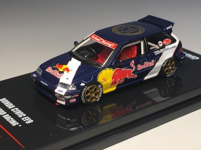 MODELO ESCALA 1/64 Honda Civic EF9 No Good Racing Redbull