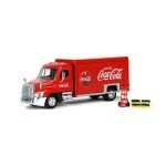 Motor City Classics 1:50 Coca-Cola Beverage Delivery Truck with 2 Sliding Doors & Accessories – Red