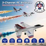 DEERC F16 Thunderbird 3CH Remote Control Aircraft - AVION JET RADIO CONTROL