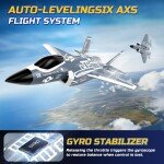 DEERC F35 4CH brushless motor, remote control aircraft - AVION JET F35 RADIO CONTROL