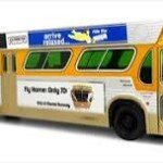 1963 GM Transit Bus: Los Angeles Metro / Rapid Transit District (RTD) 1:43 ABS Plastic Bus Model by Iconic Replicas