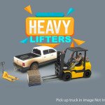 American Diorama 1:64 Figures Heavy Lifters Forklift Set – MiJo Exclusives MONTACARGA