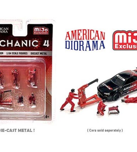 MODELO ESCALA 1/64 American Diorama MiJo Exclusives Figures Mechanic 4