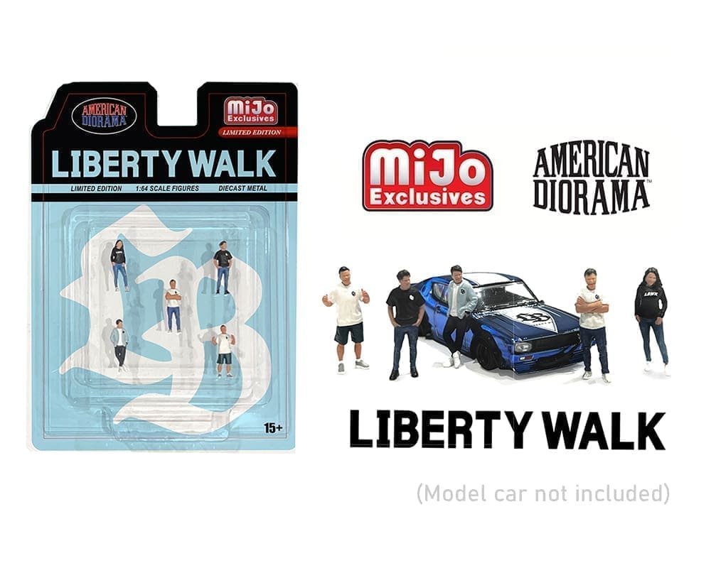 American Diorama 1:64 Figures Liberty Walk Team – Mijo Exclusives - figuras metalicas LBWK