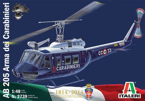 MODELO ESCALA 1:48 Italeri AB 205 Arma Dei Carabinieri UH-1H