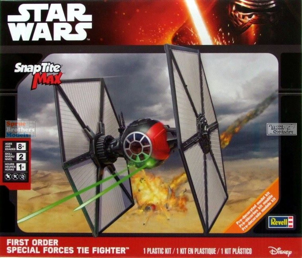 MODELO A ESCALA Revell First Order Special Forces Tie Fighter [Snap Tite Max - STAR WARS NAVE ESPACIAL