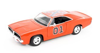 1:25 1969 Dodge Charger R/T "General Lee" (Orange) DUQUES DE HAZZARD COUNTY