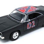 1:24 1969 Dodge Charger R/T "General Lee" (Black w/Red Flag) DUQUES DE HAZZARD COUNTY VERSION ESPECIAL