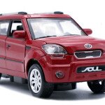 MODELO ESCALA 1/32 Silver / White / Red / Blue Diecast Kia Soul