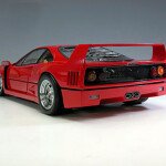 MODELO ESCALA 1/18 Ferrari F40 year 1987 black / Red seats 1:18 KK-Scale - EN NEGRO Y ROJO FERRARI