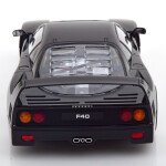 MODELO ESCALA 1/18 Ferrari F40 year 1987 black / Red seats 1:18 KK-Scale - EN NEGRO Y ROJO FERRARI