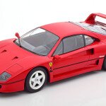 MODELO ESCALA 1/18 Ferrari F40 year 1987 black / Red seats 1:18 KK-Scale - EN NEGRO Y ROJO FERRARI