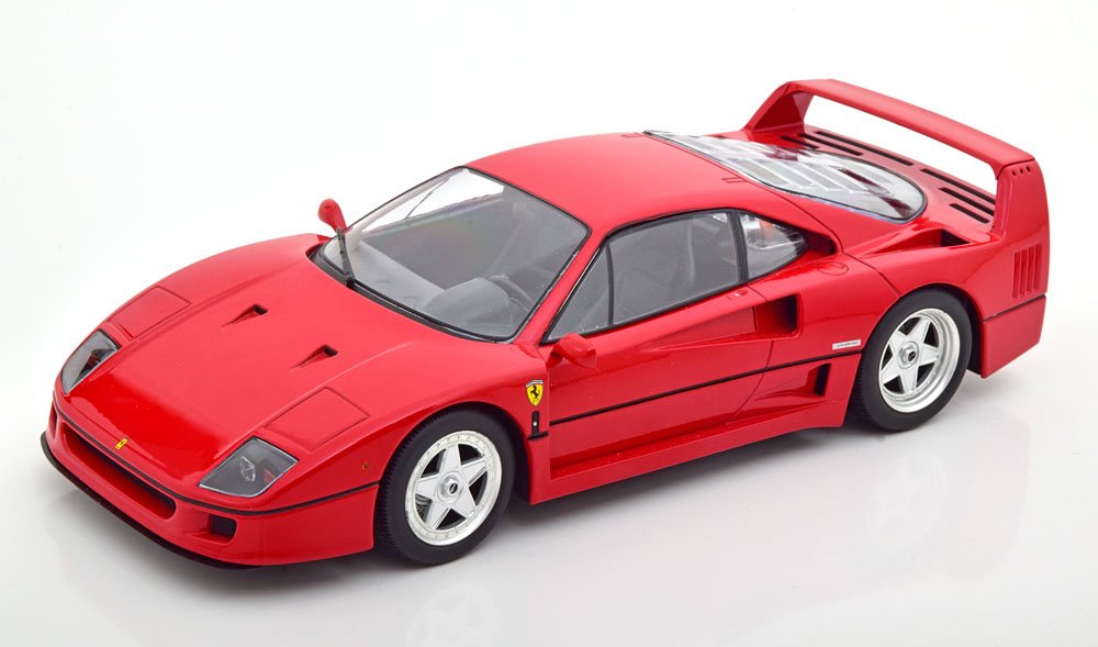 MODELO ESCALA 1/18 Ferrari F40 year 1987 black / Red seats 1:18 KK-Scale - EN NEGRO Y ROJO FERRARI