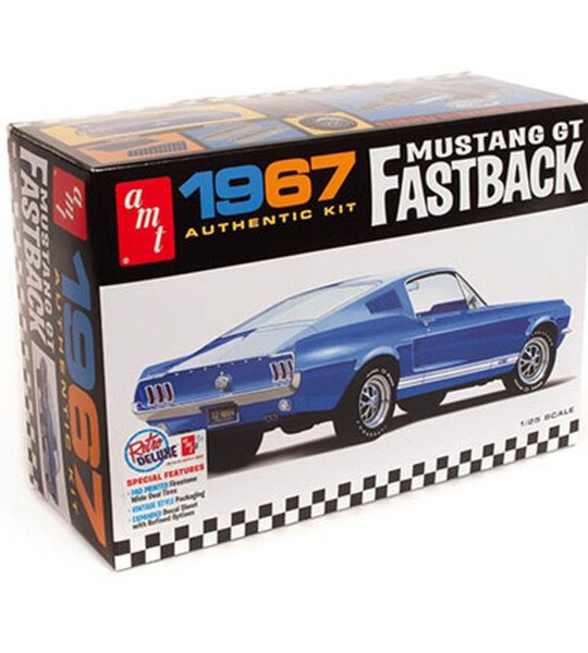 MODELO PARA ARMAR A ESCALA 1:25 1967 Ford Mustang Fastback GT