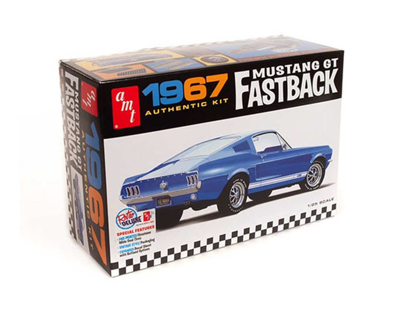 MODELO PARA ARMAR A ESCALA 1:25 1967 Ford Mustang Fastback GT