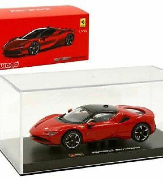 MODELO ESCALA 1/43 Bburago Signature Series Ferrari SF90 Stradale (Red)