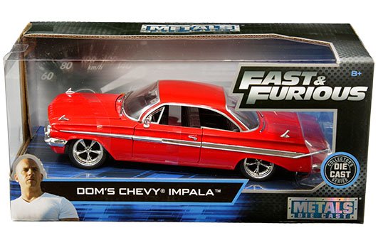 MODELO ESCALA 1/24 Fast and the Furious 8 Dom's Chevy Impala